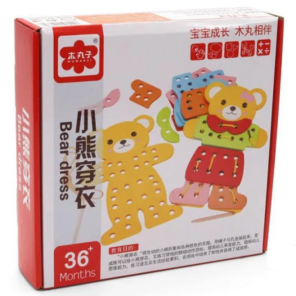 Joc educativ Insportline Bear Dress 3+/ Dezvoltare photo 1