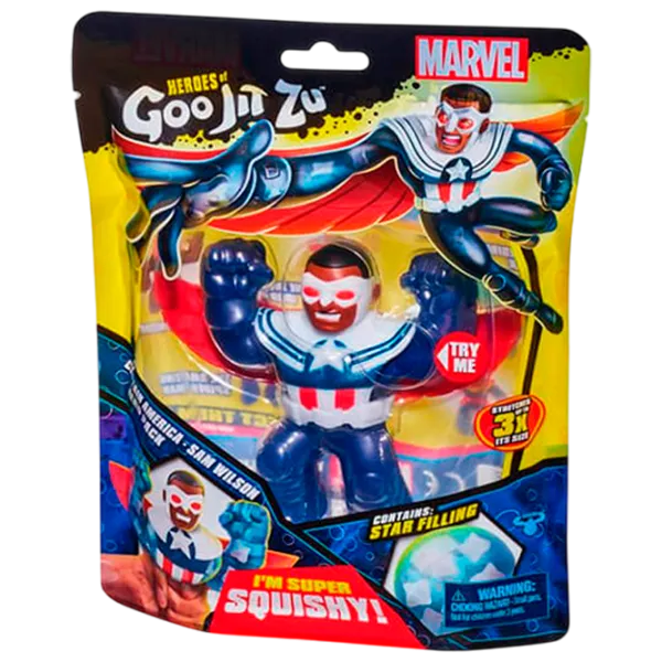 Jucărie antistres Goojitzu Moose Capitan America Sam Wilson Blue / 4+ photo 1