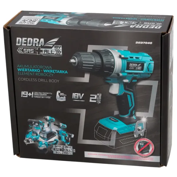 Дрель-шуруповерт Dedra DED7040  photo 4