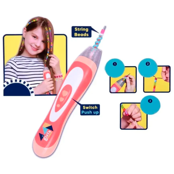 Креативный набор Lulu Hair Beader & Jewelry Box MBK-230K 5+ / Разноцветный Розовый photo 4