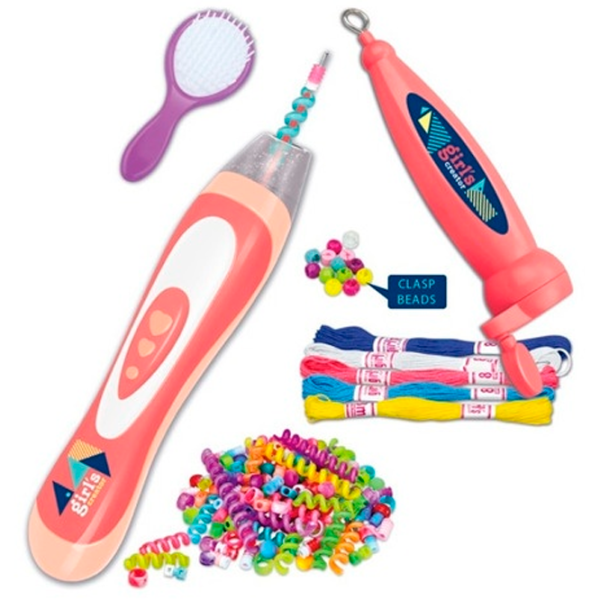 Креативный набор Lulu 2 in 1 Hair Beader and Braider MBK-272K 5+ / Разноцветный Розовый photo 2