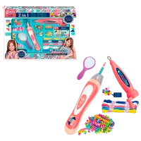Креативный набор Lulu 2 in 1 Hair Beader and Braider MBK-272K 5+ / Разноцветный Розовый photo 3