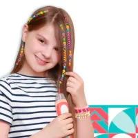 Креативный набор Lulu 2 in 1 Hair Beader and Braider MBK-272K 5+ / Разноцветный Розовый photo 5