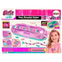 Креативный набор Lulu Girl's Creator Gem Bracelet Maker MBK-389 6+ / Разноцветный Розовый