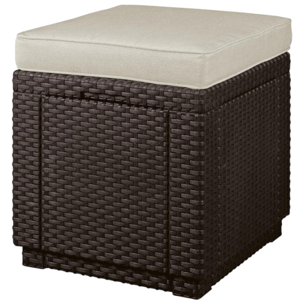 Fotoliu moale Keter Cube With Cushion Brown / Stofă  photo 1