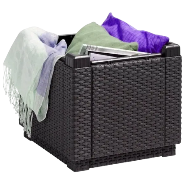 Fotoliu moale Keter Cube With Cushion Brown / Stofă  photo 2