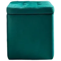 Пуф Ambianta 2819084 Зеленый / Ткань 