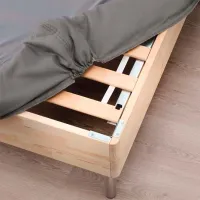 Кровать Ikea Lyngor/Vesteroy/Bjorli 90 x 200 см / Массив / Тёмно-серый photo 3