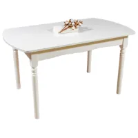 Masă de bucătărie extensibilă Mobicasa ST 37 Lemn/ White