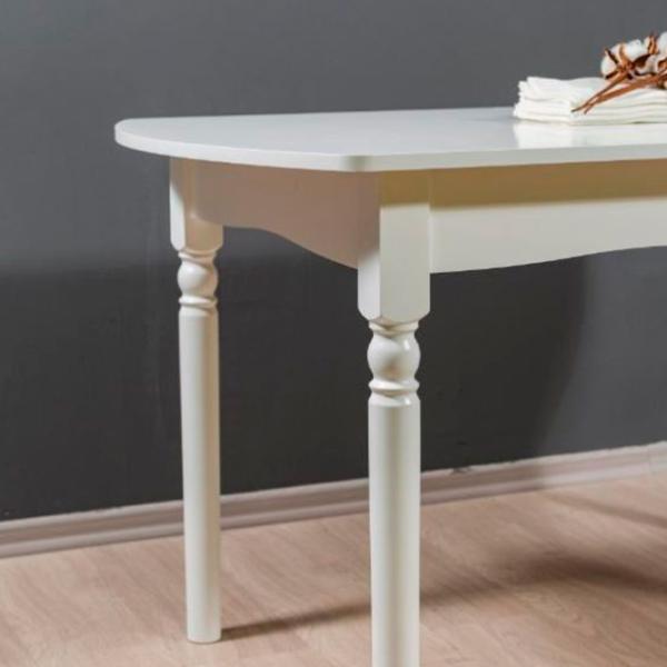 Masă de bucătărie extensibilă Mobicasa ST 37 Lemn/ White photo 2 Masă de bucătărie extensibilă Mobicasa ST 37 Lemn/ White photo 2