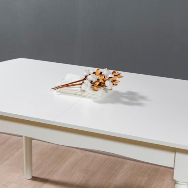 Masă de bucătărie extensibilă Mobicasa ST 37 Lemn/ White photo 4 Masă de bucătărie extensibilă Mobicasa ST 37 Lemn/ White photo 4