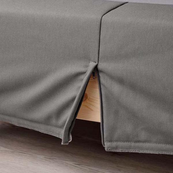 Pat Ikea Lyngor/Vesteroy/Bjorli 90 x 200 cm / Masiv / Dark Gray photo 6