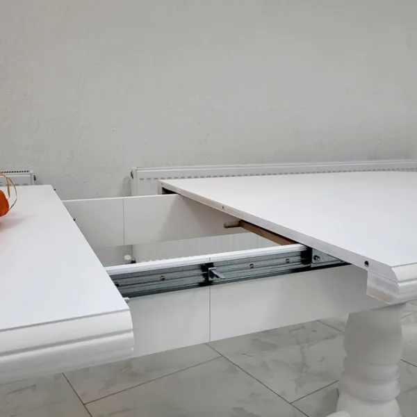 Masă de bucătărie extensibilă Mobicasa ST 73 Lemn/ White photo 4 Masă de bucătărie extensibilă Mobicasa ST 73 Lemn/ White photo 4