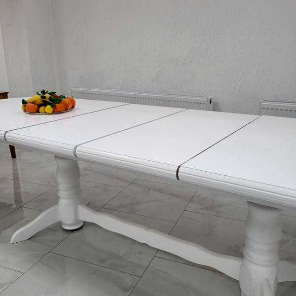 Masă de bucătărie extensibilă Mobicasa ST 73 Lemn/ White photo 5 Masă de bucătărie extensibilă Mobicasa ST 73 Lemn/ White photo 5