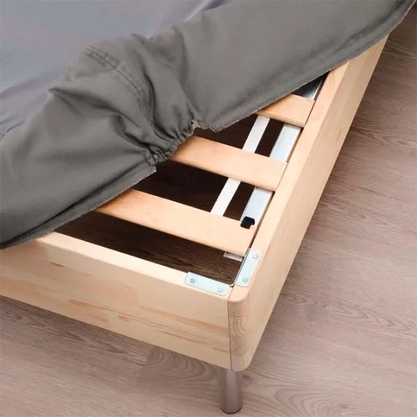 Кровать Ikea Lyngor/Vesteroy/Bjorli 90 x 200 см / Массив / Тёмно-серый photo 2