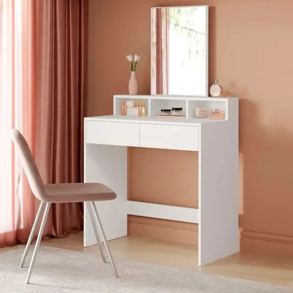 Туалетный столик Vasagle RDT113W01 ДСП меламин / White photo 2