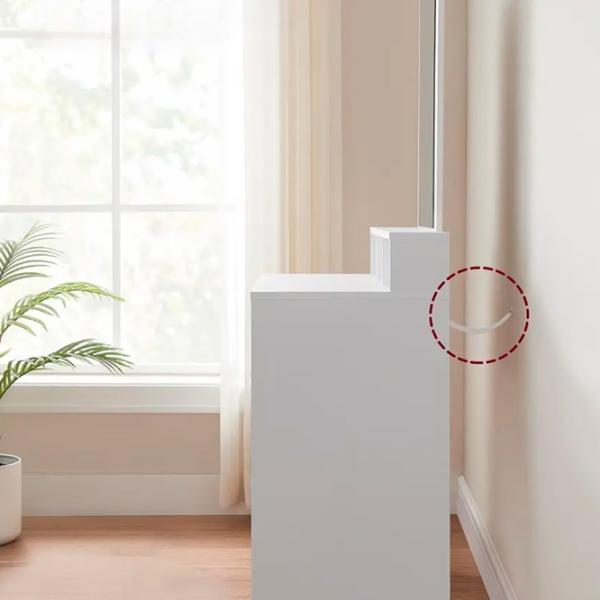 Туалетный столик Vasagle RDT113W01 ДСП меламин / White photo 5