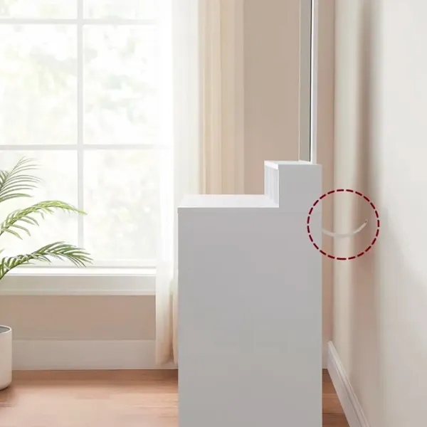 Masă de toaletă Vasagle RDT163W01 MDF / White photo 4
