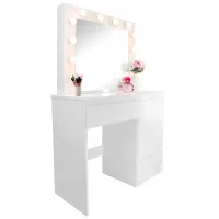 Masă de toaletă Chomik PHO4868 PAL melaminat / White