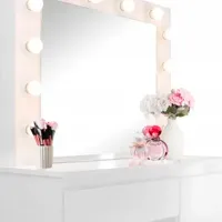 Masă de toaletă Chomik PHO4868 PAL melaminat / White photo 3