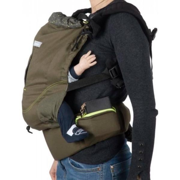Marsupiu pentru copii Chicco Myamaki Fit (CT.222316) 15 kg / Khaki photo 2