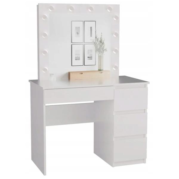 Туалетный столик TopEshop Marina Right ДСП меламин / White photo 1