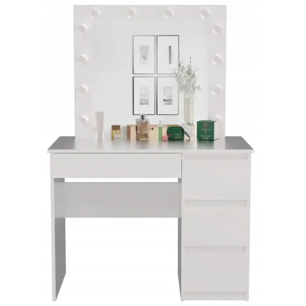 Туалетный столик TopEshop Marina Right ДСП меламин / White photo 5