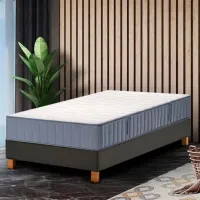 Кровать Ikea Lyngor/Vesteroy/Bjorli 90 x 200 см / Массив / Тёмно-серый photo 3