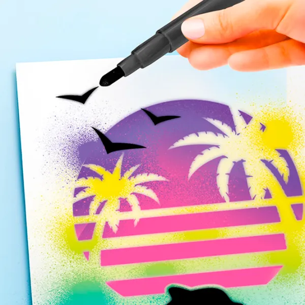 Креативный набор Canal Toys Airbrush Art Poster Kit AIR015 6+ / Разноцветный Розовый photo 3