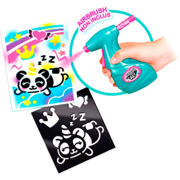 Креативный набор Canal Toys Airbrush Art Poster Kit AIR015 6+ / Разноцветный Розовый photo 4