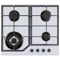 Plită încorporabilă pe gaz Backer NONA 6033 SBF Sticlă călită / White