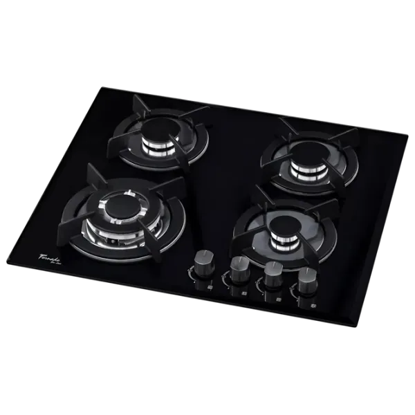 Plită încorporabilă pe gaz Tornado HY-15B ECO Sticlă călită / Black photo 2