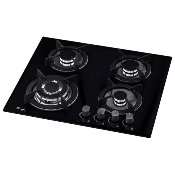 Plită încorporabilă pe gaz Tornado HY-15B ECO Sticlă călită / Black photo 2