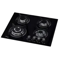Plită încorporabilă pe gaz Tornado HY-15B ECO Sticlă călită / Black photo 2