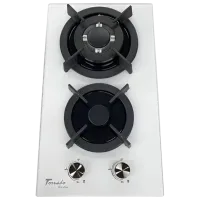 Plită încorporabilă pe gaz Tornado H29-203EN ECO Sticlă călită / White