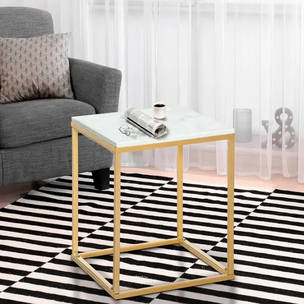 Măsuță de cafea Outsunny 84B-834GD 5763957 White photo 4