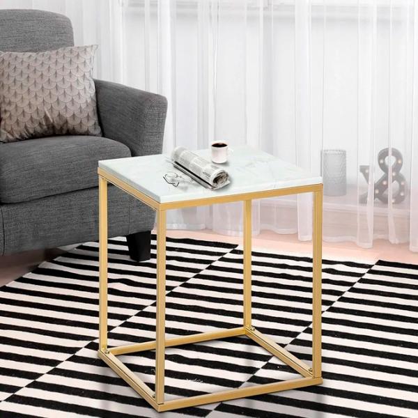 Măsuță de cafea Outsunny 84B-834GD 5763957 White photo 4