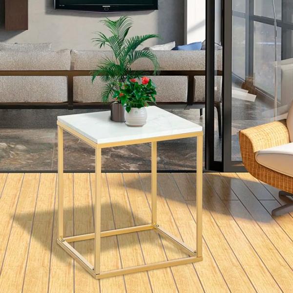 Măsuță de cafea Outsunny 84B-834GD 5763957 White photo 5