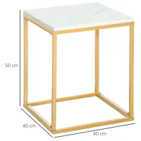 Măsuță de cafea Outsunny 84B-834GD 5763957 White photo 7