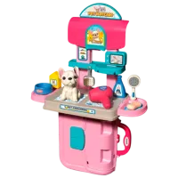 Игровой набор Optmarket Ветеринарная клиника 202016989 3+ / Разноцветный Розовый