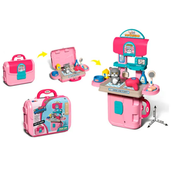 Игровой набор Optmarket Ветеринарная клиника 202016989 3+ / Разноцветный Розовый photo 2