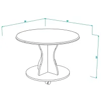 Măsuță de cafea ML-Mobila МЛ-11 Gray photo 2