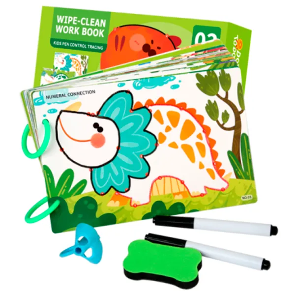 Креативный набор Optmarket Wipe-Clean Work Book 201746976 3+ / Разноцветный Зеленый photo 4