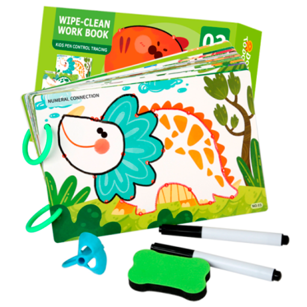 Креативный набор Optmarket Wipe-Clean Work Book 201746976 3+ / Разноцветный Зеленый photo 4