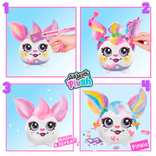 Интерактивная игрушка Canal Toys Airbrush Plush Hair'iffic Mini AIR038 3+ / White Разноцветный photo 3