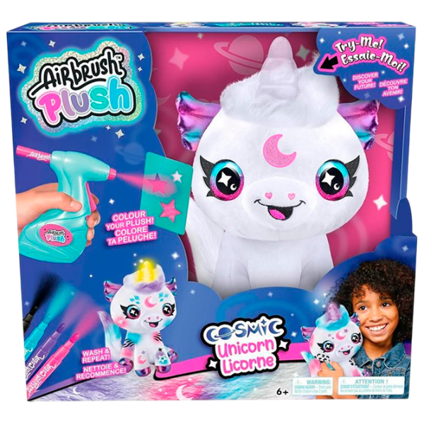 Интерактивная игрушка Canal Toys Airbrush Plush Cosmic Unicorn AIR028 6+ / Разноцветный Белый photo 1