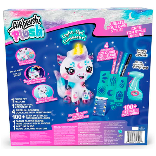 Интерактивная игрушка Canal Toys Airbrush Plush Cosmic Unicorn AIR028 6+ / Разноцветный Белый photo 4