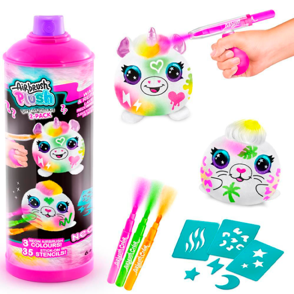 Креативный набор Canal Toys Airbrush Plush Neon Mini Mystery Kit AIR023 6+ / Разноцветный Разноцветный photo 3