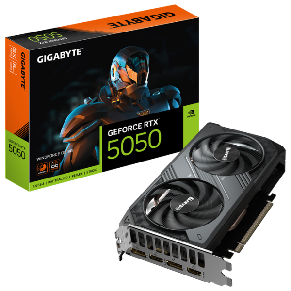 Placă video Gigabyte GeForce RTX 5050 WINDFORCE OC PCI Express x16 5.0 / 8 GB photo 10