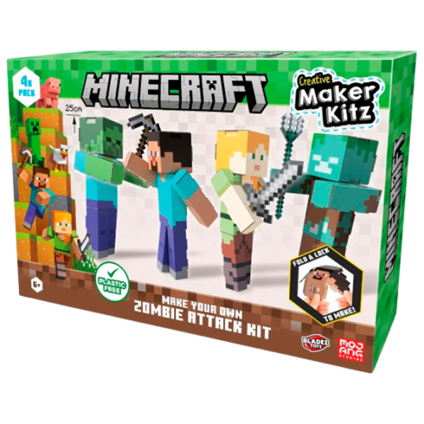 Креативный набор Bladez Toyz Minecraft Make your own Zombie Kit MC85755 6+ / Разноцветный Зеленый photo 1